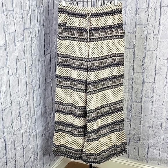 AMERICAN EAGLE OUTFITTERS‎ Bohemian Wide Leg Paisley Pants SP - Picture 1 of 7